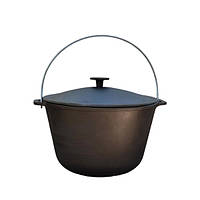 Казан туристичний KZ5 чавунний із кришкою 12 л