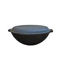 Сковорода KZ9 чавунна з кришкою-сковородою гриль 8 л