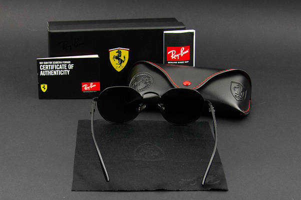 Сонцезахисні окуляри RAY BAN Ferrari поляризаційні UV400 (арт. RB0303-P) чорний, фото 5