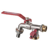 Кран пиво латунь KR 1/2 з двома виходами під шланг