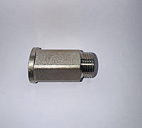 Подовжувач 1/2"в х 1/2"н х 40мм латунний з покриттям (нікель)