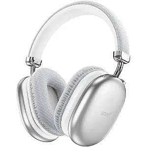 Навушники накладні Hoco W35 Max Joy з мікрофоном BT5.3 AUX TF 90h Silver White