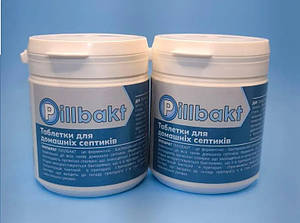 Таблетки PILLBAKT для побутових очисних споруд і септиків, 40+40=80 шт.