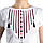 Футболка з вишивкою Намисто біла р. M. L. XL. XXL. 3XL, фото 2