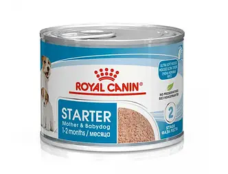 Вологий корм Royal Canin Starter Mousse (Роял Канін Стартер) для цуценят і сук, що годують, 195 гр