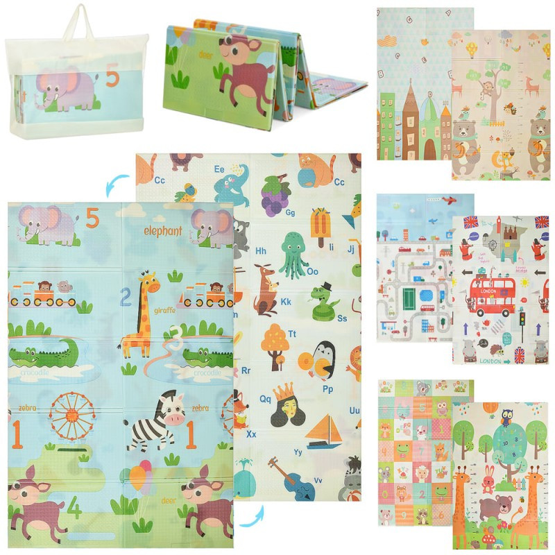 Килимок-мат MR 1317-2, 120-180 см, 8 мм, XPE, двосторонній, фото 1