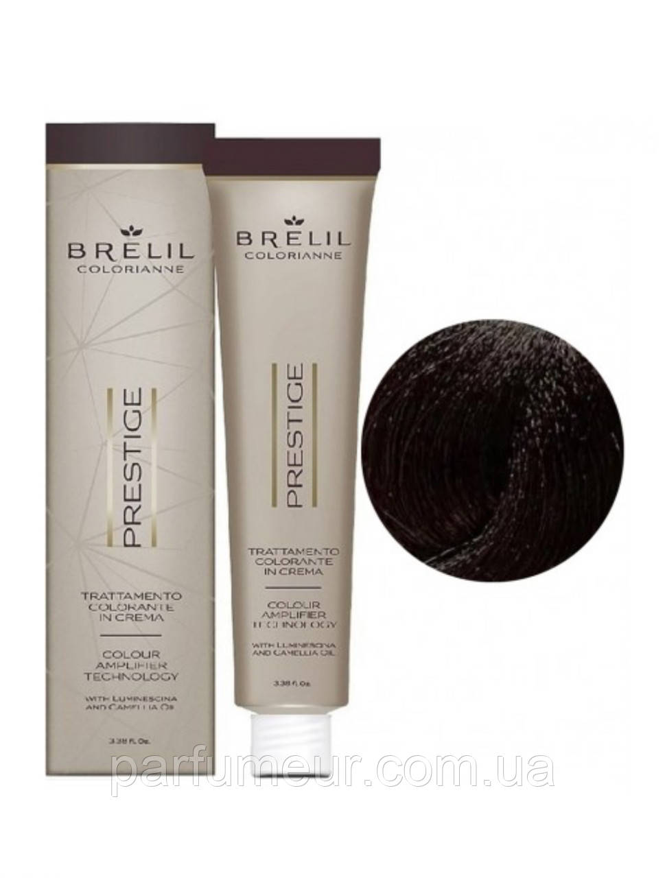 КРЕМ-КРАСКА Brelil COLORIANNE Prestige 5/10 світло-каштановий коричневий 100 мл, фото 1
