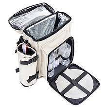 Сумка для пікніка та відпочинку на природі "Кемпінг" із набором посуду на дві персони