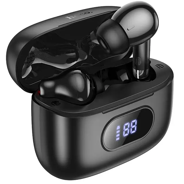 Безпровідні навушники в кейсі HOCO EQ2 Plus |BTV5.4, 320mAh, до 7 год роботи| Чорний, фото 1
