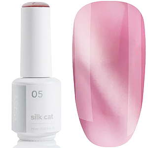 Гель-лак котяче око EASY Silk Cat №05, 7.5 мл рожевий