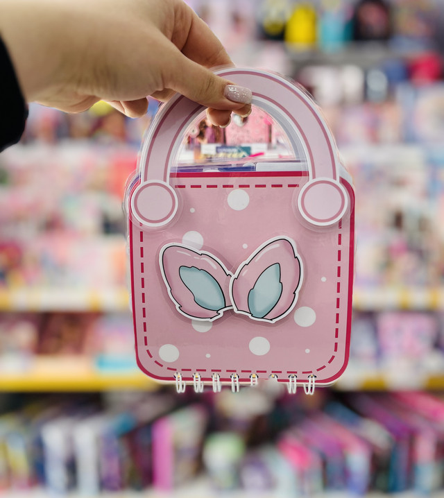 Розвиваюча книжка міні блокнот липучки Тока Бока Рожева сумочка