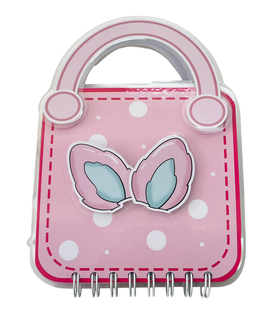 Розвиваюча книжка міні блокнот липучки Тока Бока Рожева сумочка, фото 1