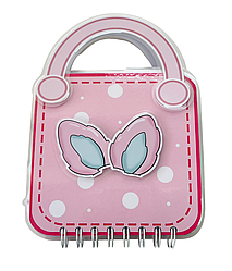 Розвиваюча книжка міні блокнот липучки Тока Бока Рожева сумочка