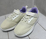 Літні тканинні дитячі кросівки Stilli для дівчинки бежеві 32-37, фото 2