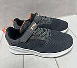 Літні тканинні дитячі кросівки Stilli для хлопчика сірі 32, фото 2