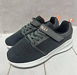 Літні тканинні дитячі кросівки Stilli для хлопчика сірі 32, фото 6