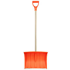 Лопата для снігу пластмасова з дерев'яним держаком Ramp