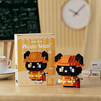 Конструктор блоковий дитячий Meow Woof кіт котик кішка кошенятко Пожежник