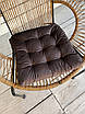 Подушка для стільців (40x40х5 см) Decorator Velour колір венге 84-120, фото 2
