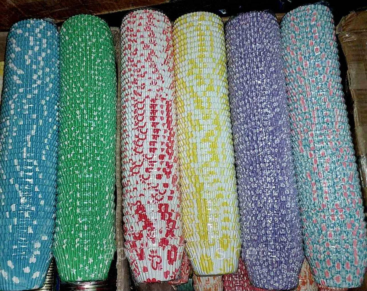 Капсули паперові для капкейків 50 мм висота 35 мм 1000 штук, фото 1