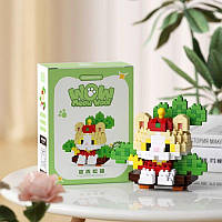 Конструктор блоковий дитячий Meow Woof кіт котик кішка кошенятко в каное