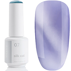 Гель-лак котяче око EASY Silk Cat №07, 7.5 мл волошковий