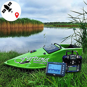 Кораблик для риболовлі Фортуна 45000mAh з GPS автопілотом Fortuna X та Ехолотом Toslon300 Кавуновий
