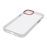 Чохол Aluminum Camera Frame для Apple iPhone 14 color 07 червоний Люкс, фото 2