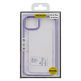 Чохол Aluminum Camera Frame для Apple iPhone 14 Max color 09 бузковий Люкс, фото 3