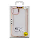 Чохол Aluminum Camera Frame для Apple iPhone 14 Max color 05 рожевий Люкс, фото 3