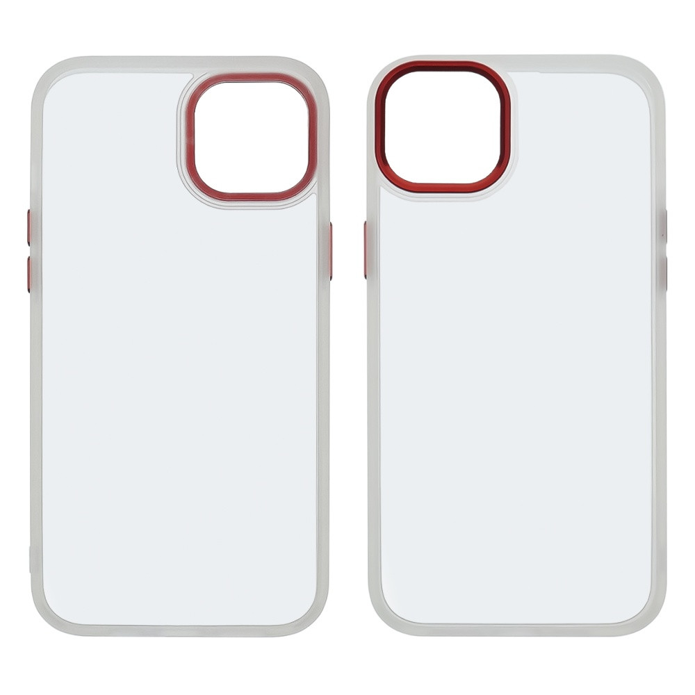 Чохол Aluminum Camera Frame для Apple iPhone 14 Max color 07 червоний Люкс, фото 1