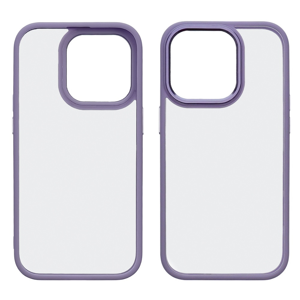 Чохол Aluminum Camera Frame для Apple iPhone 14 Pro color 09 бузковий Люкс, фото 1