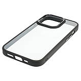 Чохол Aluminum Camera Frame для Apple iPhone 14 Pro Max color 01 чорний Люкс, фото 2