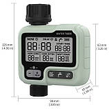 Таймер поливу НСТ-322 електронний з екраном автоматичний контролер води з клапаном для шланга 3/4 1 дюйм для дачі городу, фото 3