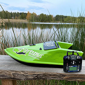 Кораблик для підгодовування Фортуна (27000 mAh) з Ехолотом Toslon300, Кавуновий. Кораблик для риболовлі