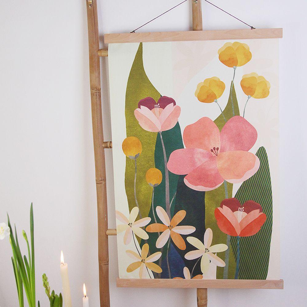 Постер тканинний на стіну Квітне весна (світла версія) 60х93 см, фото 1