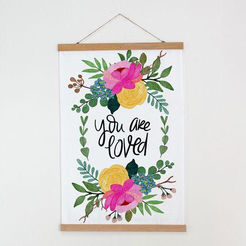 Постер тканинний на стіну You are loved 60х93 см, фото 1