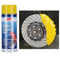 Фарба аерозоль для гальмівних супортів та барабанів "APP" жовта 400мл