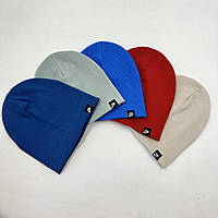 Трикотажна шапочка одинарна для хлопчика із рубчика «Nike», ОПТ