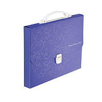 Портфель «BAROCCO» пластиковый A4 фиолетовый, TM Buromax