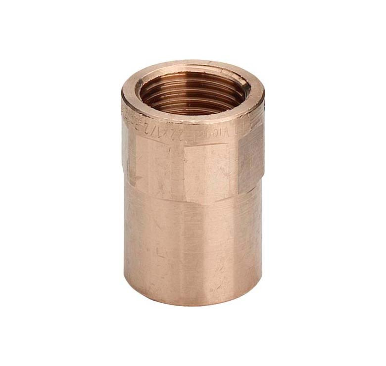 Муфта перехідна для мідної труби VIEGA 35x11/4" (ВР) з різьбленням (бронза) 108267, фото 1