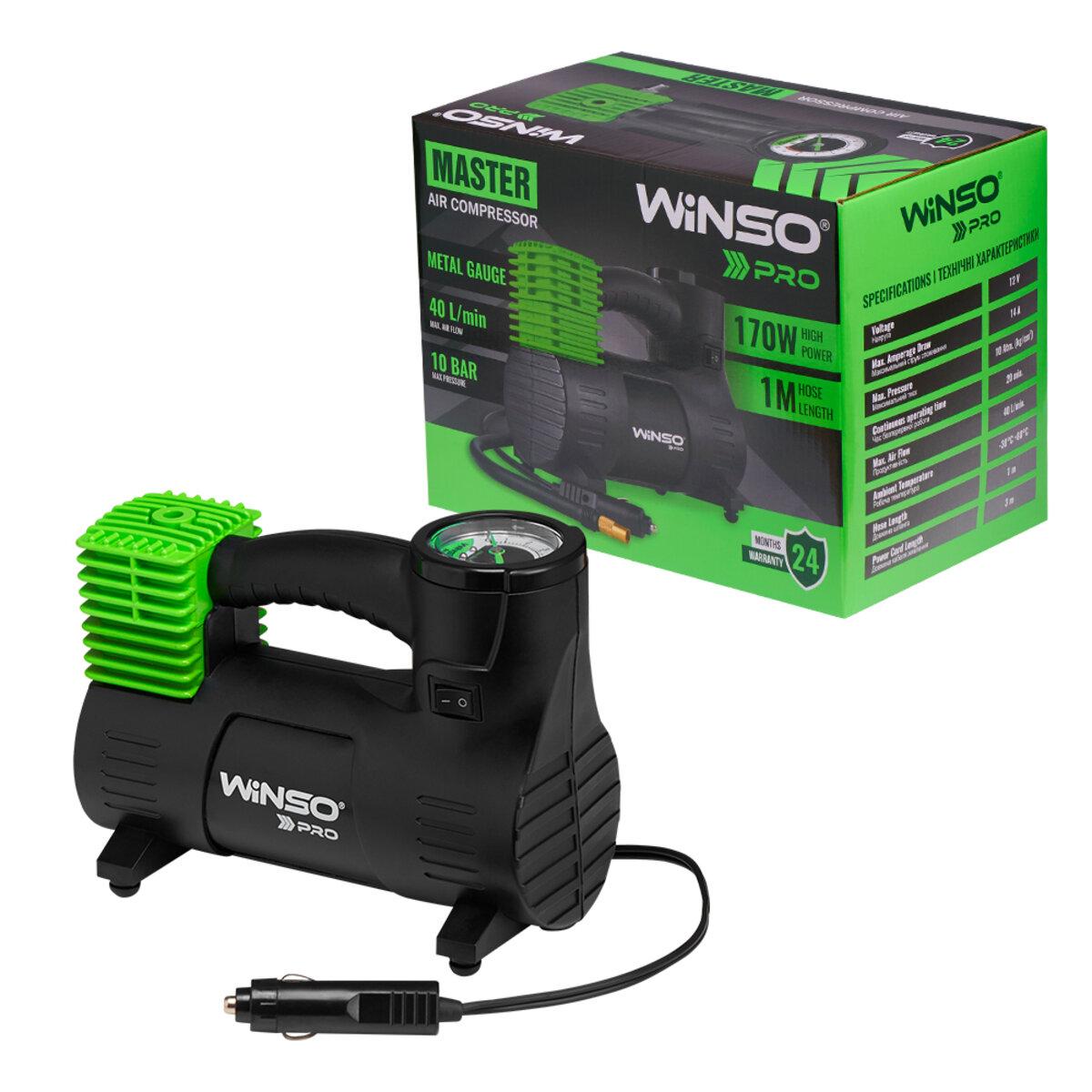 Компресор автомобільний Winso Pro Master 12В, 10 Атм, 40 л/хв 135000, фото 1