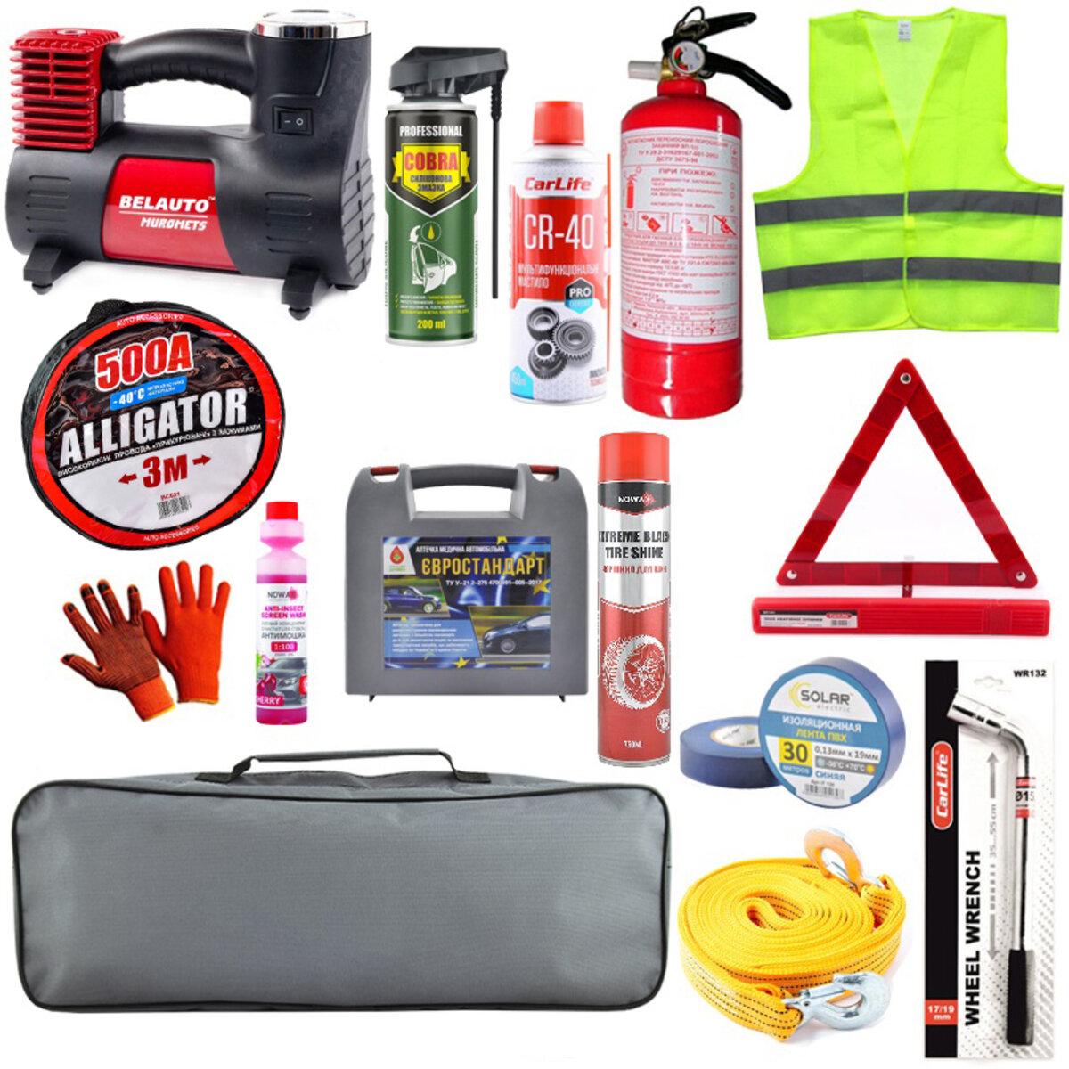 Повний універсальний набір автомобіліста для нового авто, фото 1