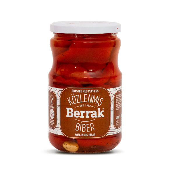 Перець Berrak червоний смажений на багатті 680 г Туреччина