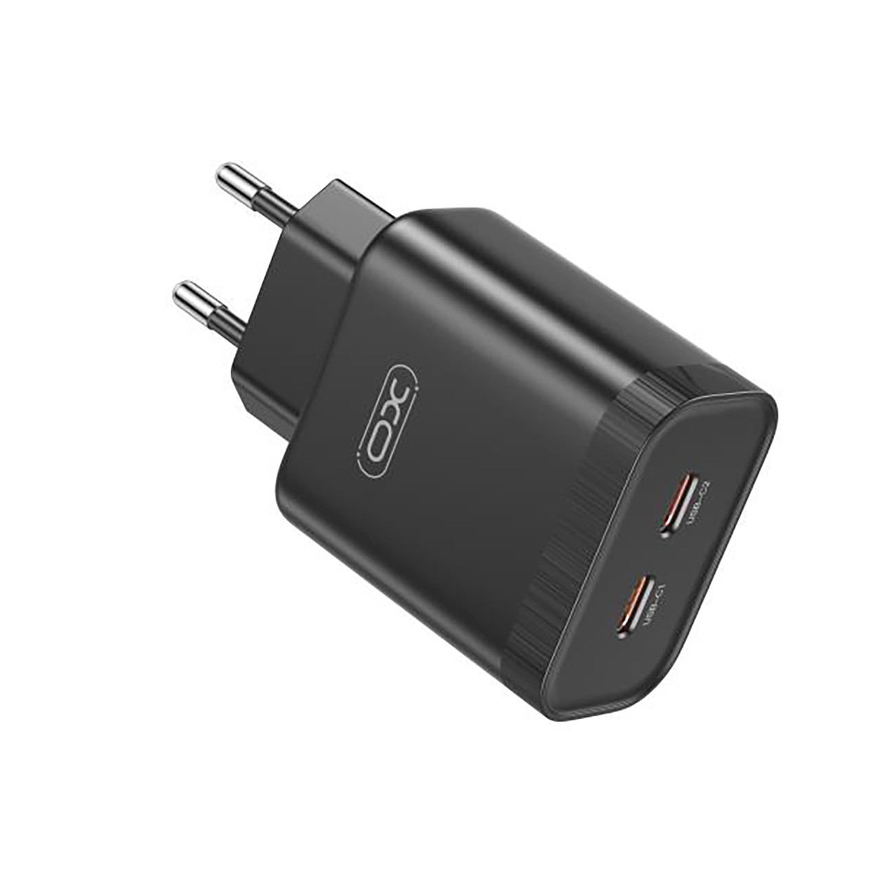 Мережевий зарядний пристрій XO L105-CC 35W 2хUSB-C Black (L105-CC.black), фото 1
