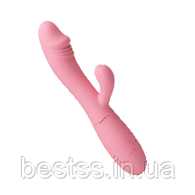 Вібратор-кролик з 30 режимами вібрації на акумуляторі Pretty Love Snappy Light Pink, фото 4