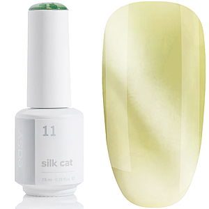 Гель-лак котяче око EASY Silk Cat №11, 7.5 мл фісташковий