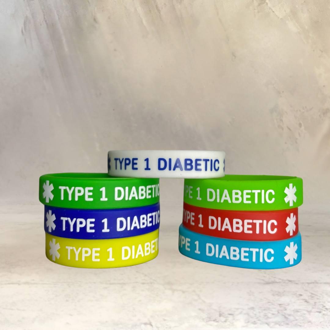 Силіконовий ID-браслет TYPE 1 DIABETIC дитячий
