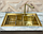 Gold Kroner Stainless Steel SP8045G - Подвійна кухонна мийка з нержавіючої сталі Platinum Handmade, фото 3
