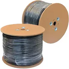 Кабель UTP Omega, Cat.5e, 2 пари, 0,48 мм, Cu, Ø 4.5 мм, зовнішній із тросом, 305 м, фото 3